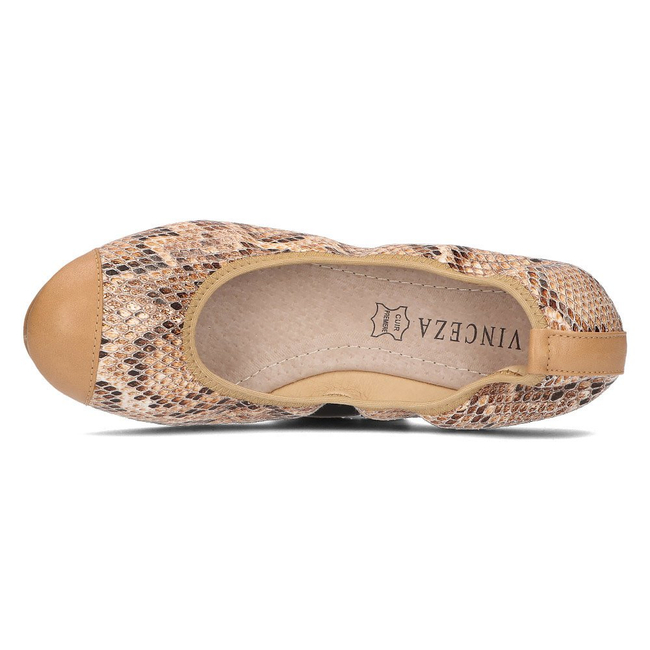 Baleriny Vinceza R15-D-P-518 BE beżowe