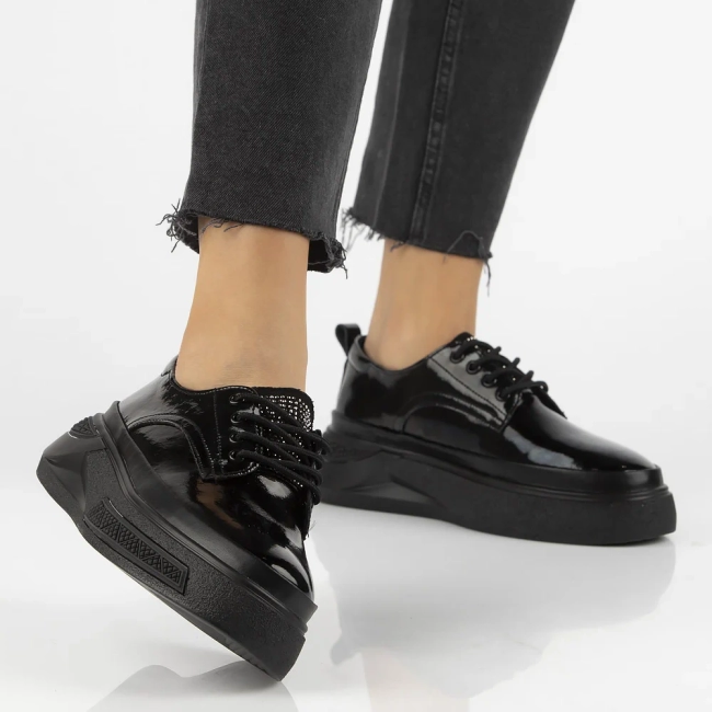 Leather shoes Filippo DP7303/25 BK black