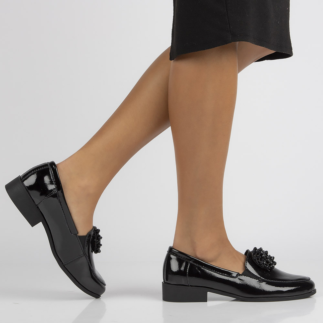 Leather shoes Filippo DP3174/21 BK black