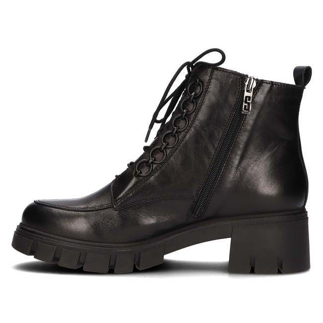 Skórzane botki Simen 4477A czarne