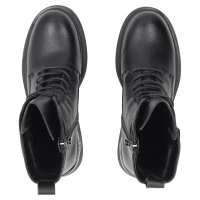 Skórzane botki Filippo DBT8034/26 BK czarne