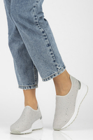 Leather sneakers Filippo DP2001/21 GR gray