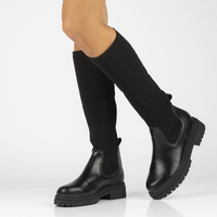 Leather boots Filippo DKZ 4158/22 BK black