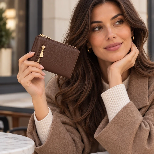 Dark brown wallet Lafretto