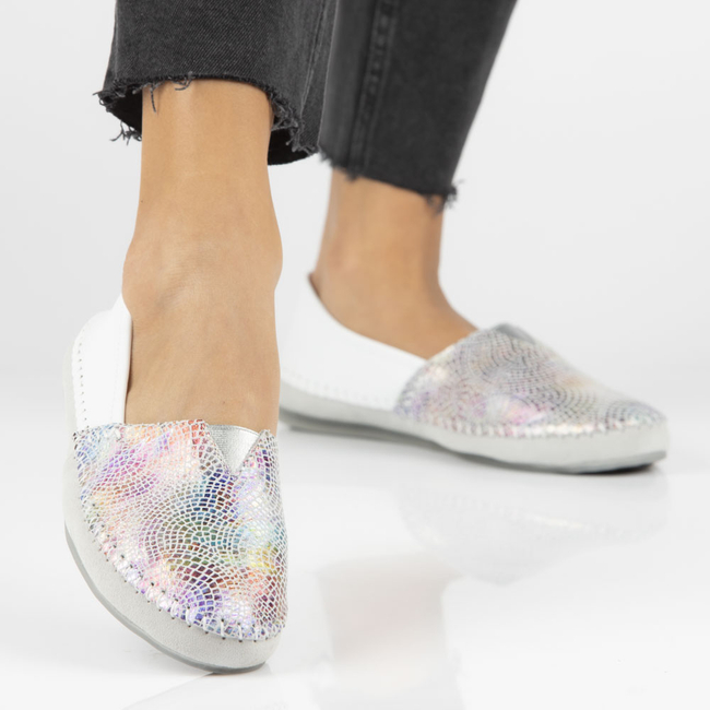 Leather shoes Filippo DP031/23 WH MLT white