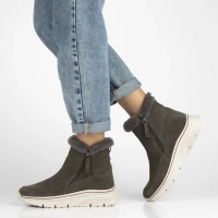 Leather ankle boots Filippo DBT7291/25 GR grey