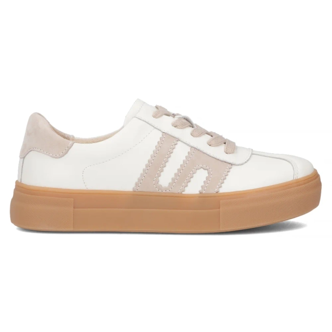 Leather sneakers Filippo DP6798/25 WH BE white