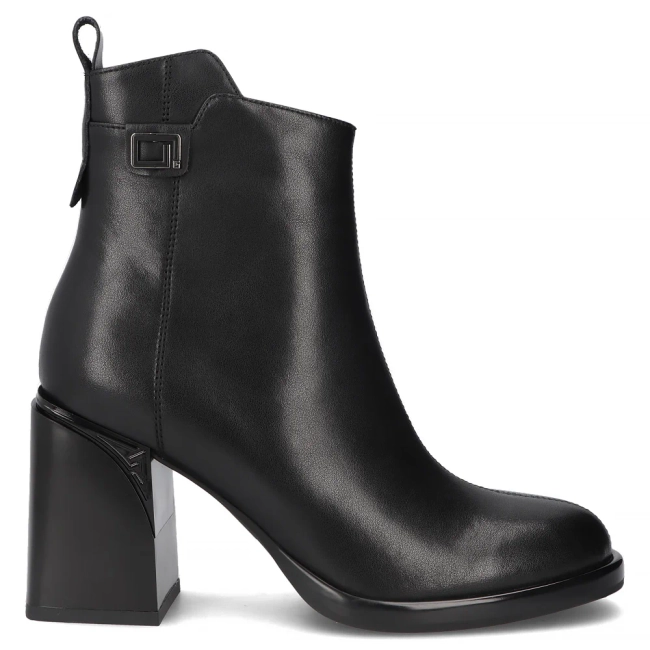 Leather ankle boots Filippo DBT7368/25 BK black