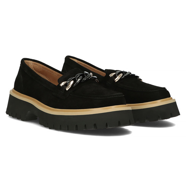 Leather shoes Filippo DP4589/23 BK black