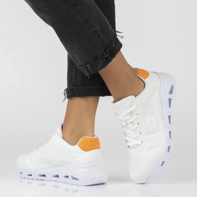 Sneakersy Rieker N5202-80 białe