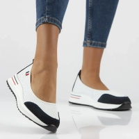 Leather shoes Filippo DP6134/25 WH NV white-navy