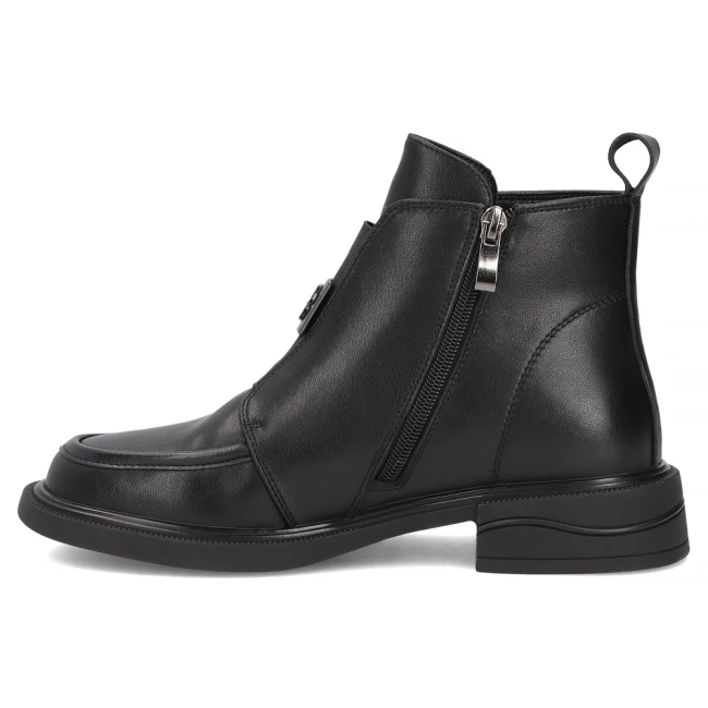 Skórzane botki Filippo DBT8239/26 BK czarne