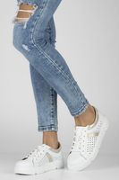 Leather shoes Filippo DP4531/23 WH GO white