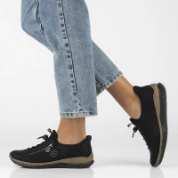 Półbuty Rieker N3267-01 czarne