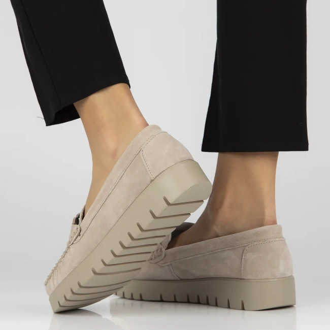 Leather loafers Filippo DP3334/25 BE beige