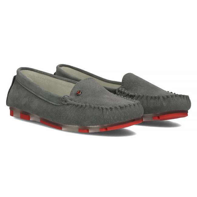Leather loafers Filippo DP2037/22 GR RD grey