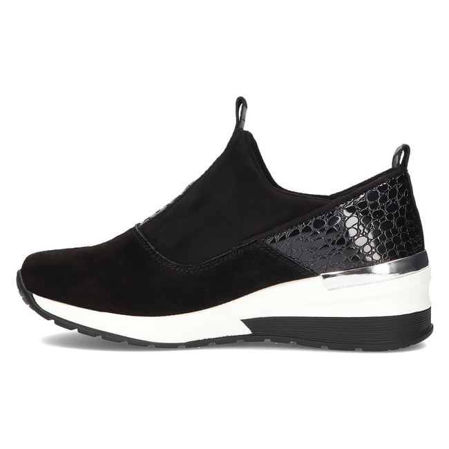 Skórzane Sneakersy Filippo DP1689/21 BK Czarne