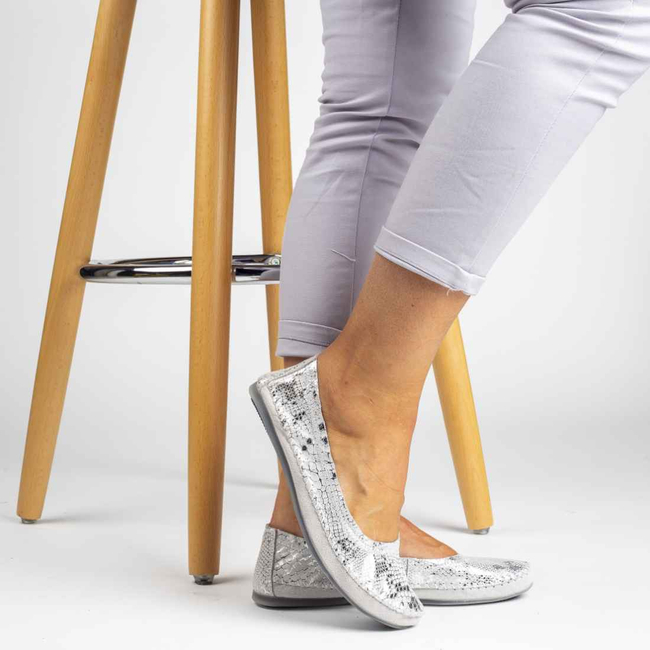 Ballerinas FILIPPO DP080 17SL Silver