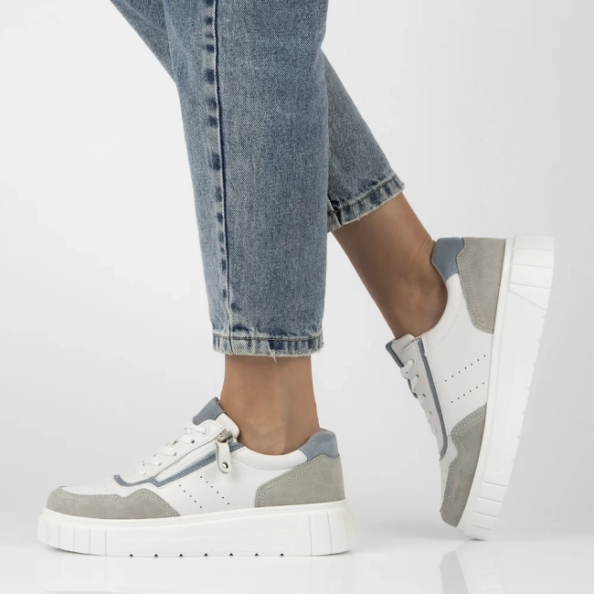 Leather sneakers Filippo DP6862/25 WH white