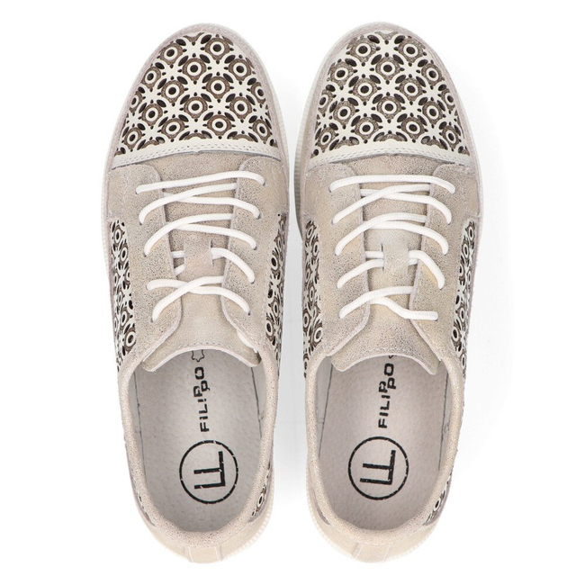 Leather shoes FILIPPO DP2026/22 GO gold