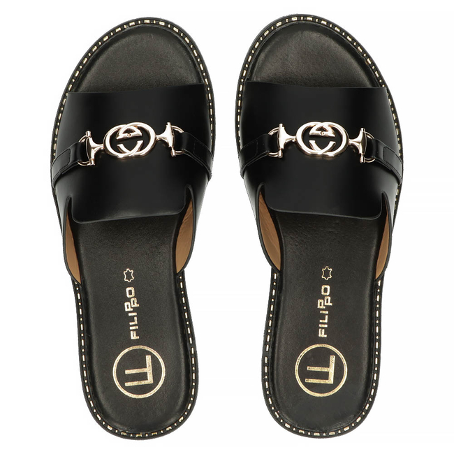 Slippers Filippo DK4491/23 BK black