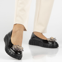 Leather shoes Filippo DP4682/23 BK black