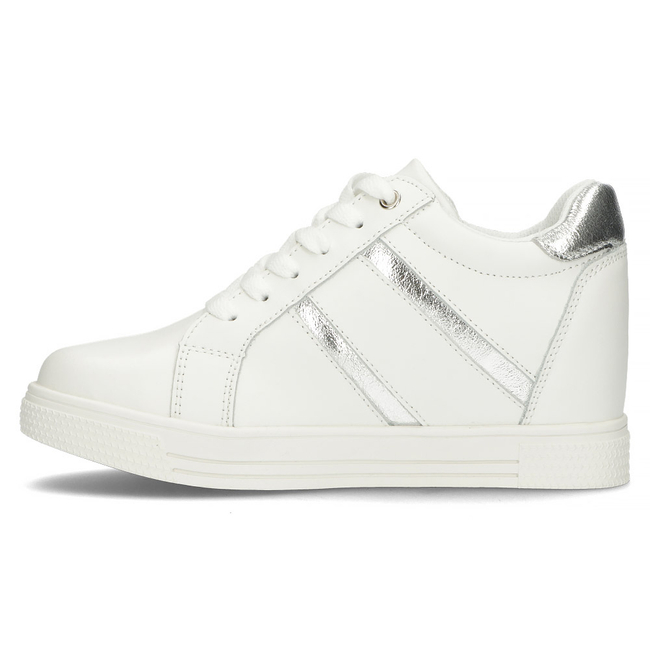 Skórzane Sneakersy Filippo DP3549/22 WH białe