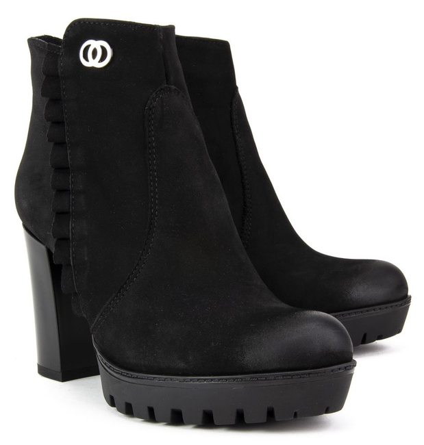 Botki Claudio Rosetti 440 Czarny Nubuk