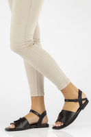 Leather sandals Filippo DS3900/22 BK black