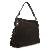 Leather handbag Toscanio  G98 dark brown