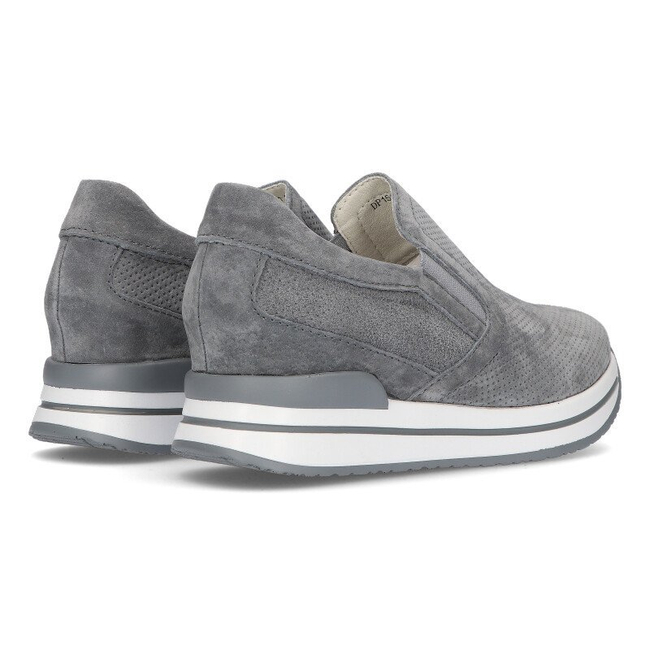 Skórzane sneakersy Filippo DP1512/21 Gr szare