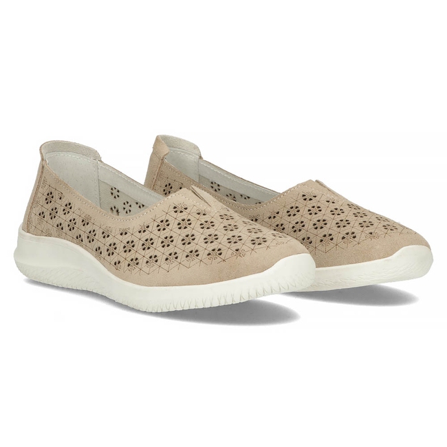Leather shoes Filippo DP3673/22 BE beige