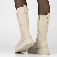 Leather ankle boots Filippo 70121 taupe