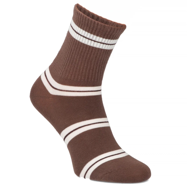 Women's Socks brown TFP2-101 23 stripes