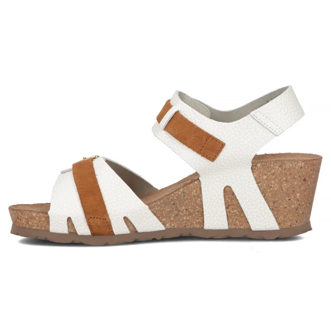 Leather sandals Yokono CADIZ-254 OPAK/SERR HISE white