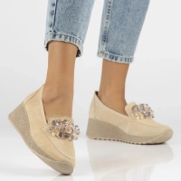 Leather shoes Filippo DP4563/24 BE beige