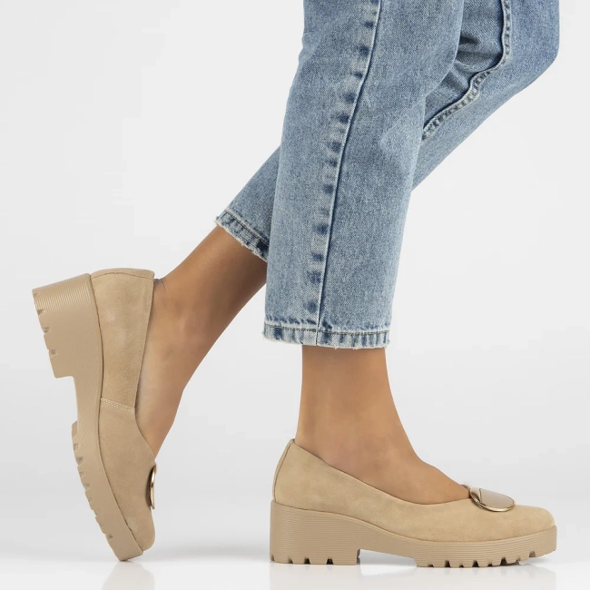 Leather shoes Filippo DP4569/24 BE beige