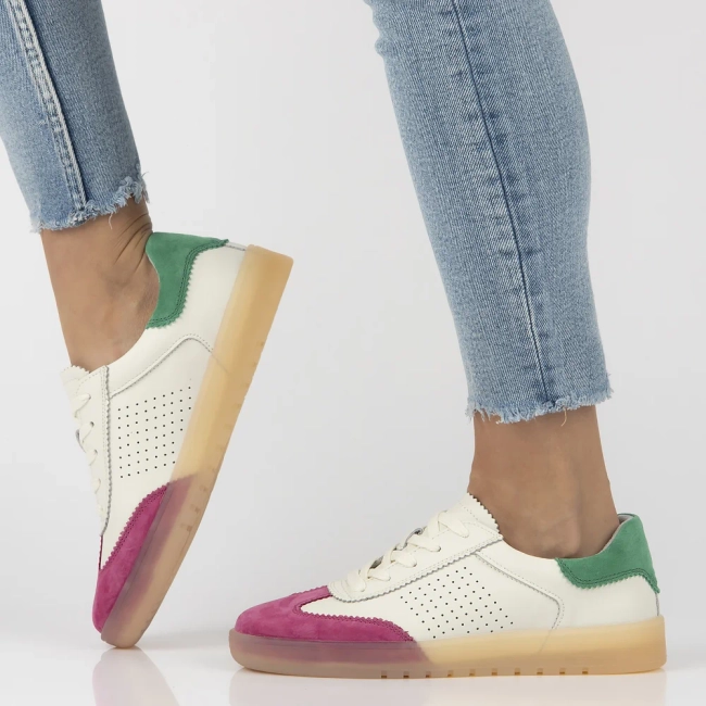 Leather sneakers Filippo DP6745/25 FH GE white pink