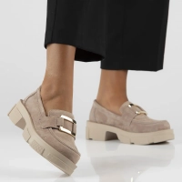 Leather shoes Filippo DP6099/24 BE beige