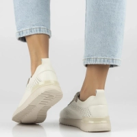 Skórzane sneakersy Filippo DP7622/26 BE beżowe