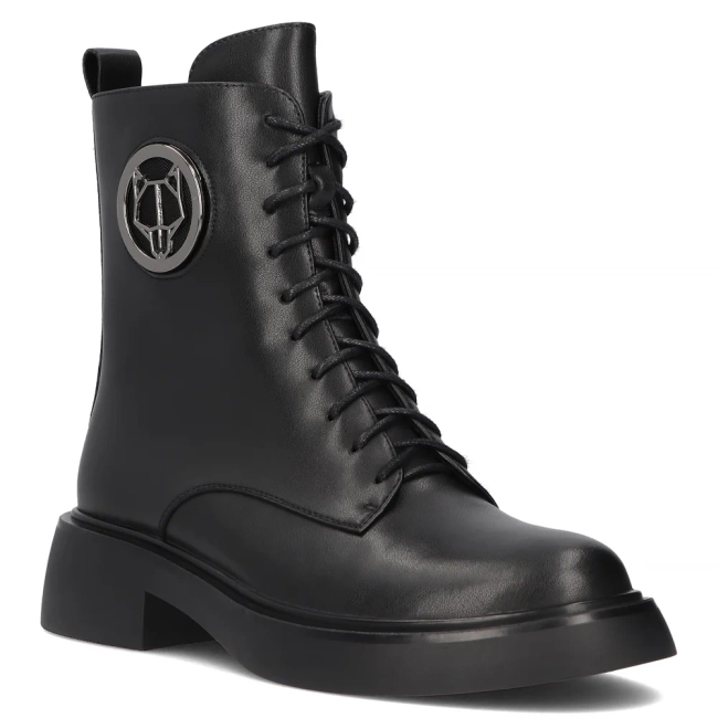 Leather ankle boots Filippo DBT6408/25 BK black