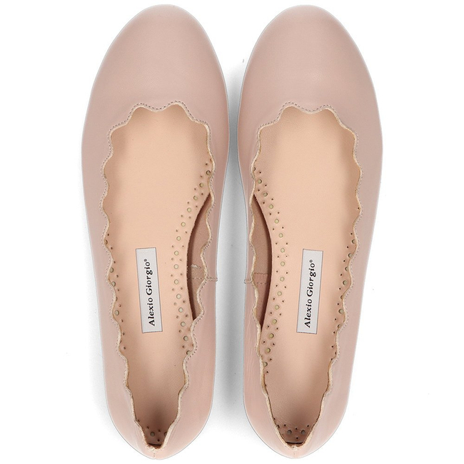 Leather ballerinas Alexio Giorgio 1F beige
