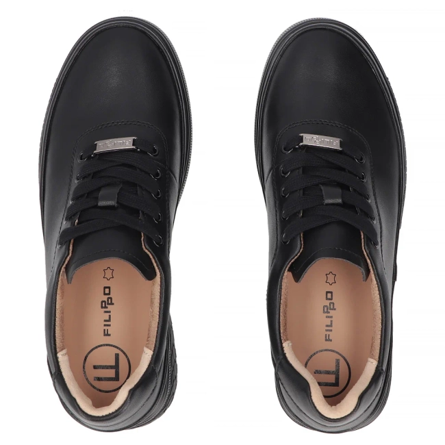 Leather shoes Filippo DP8326/26 BK black
