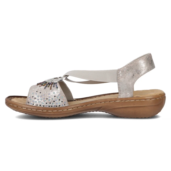 Sandals Rieker 60880-90 metalic