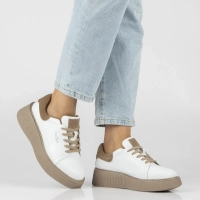 Leather sneakers Filippo DP7982/26 WH white