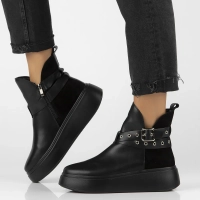 Leather ankle boots Filippo DBT6341/24 BK black