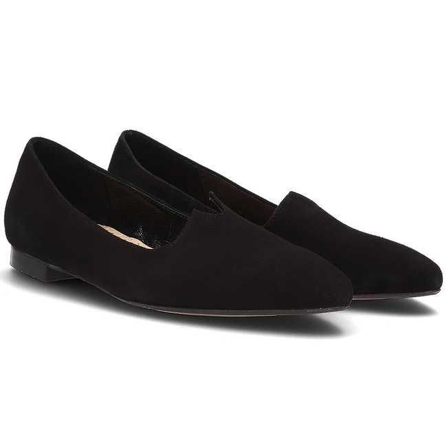 Zamszowe baleriny Alexio Giorgio 2110 czarne