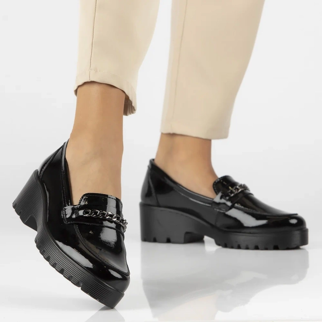 Leather shoes Filippo DP4139/24 BK black