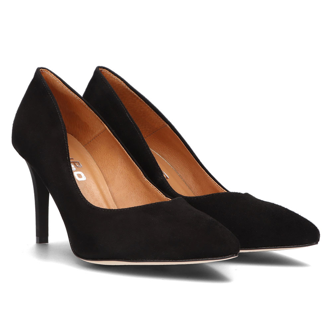 Leather pumps Filippo 2106 black suede