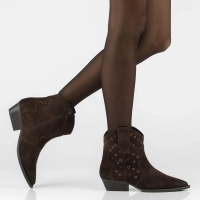 Leather heeled cowboy boots Filippo DBT8230/26 D BR brown